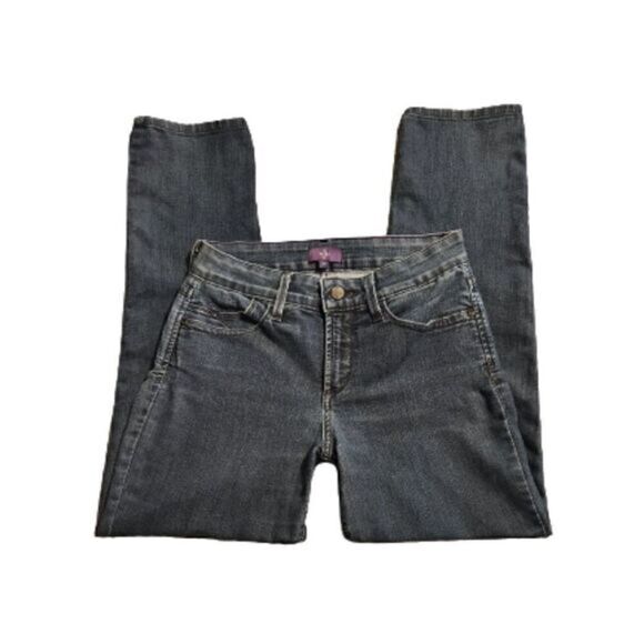 Nydj Stretchy Mid-Rise Ankle Jeans - Picture 1 of 7